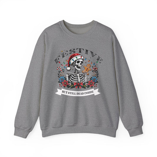 Sarcastic Holiday Skeleton Sweatshirt