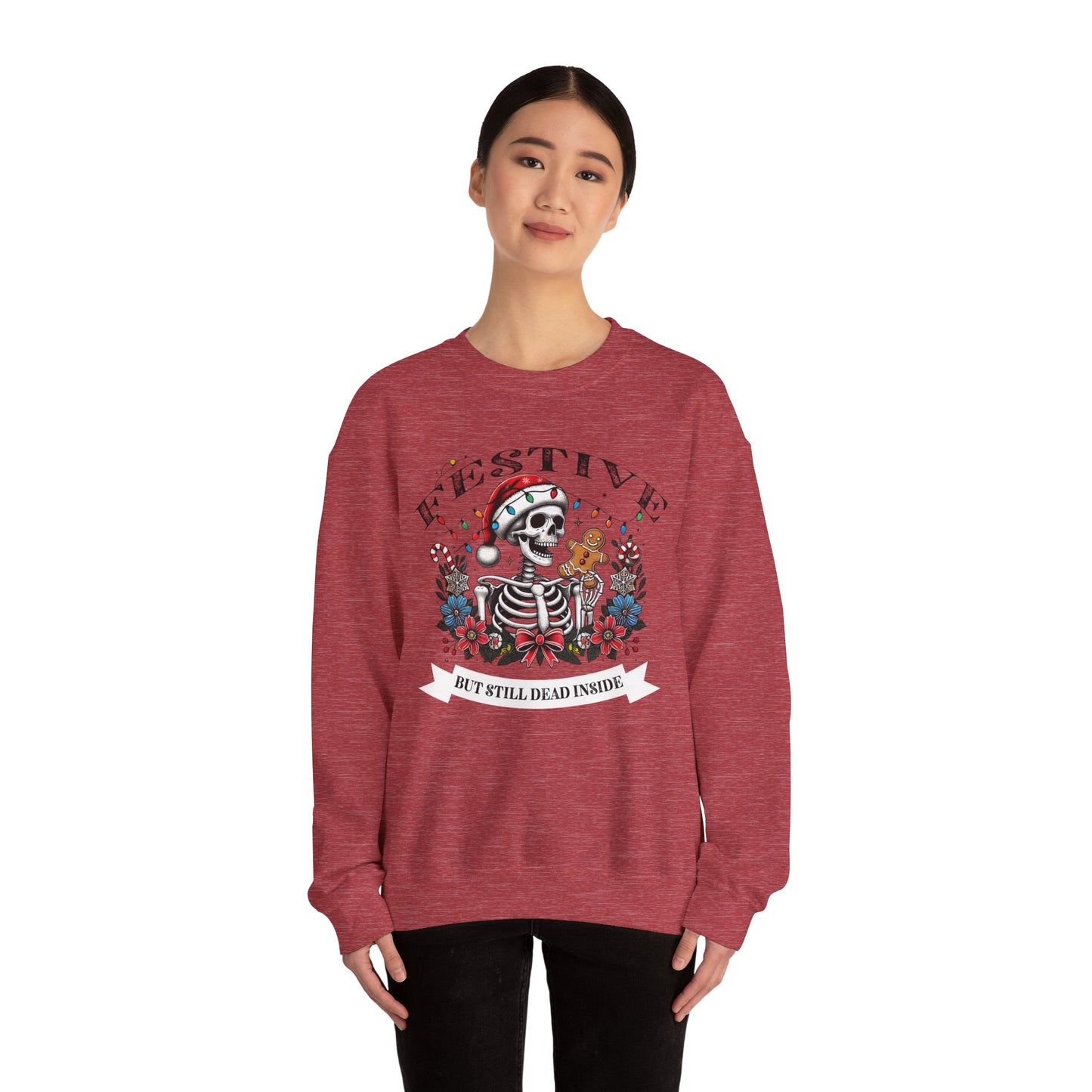 Sarcastic Holiday Skeleton Sweatshirt
