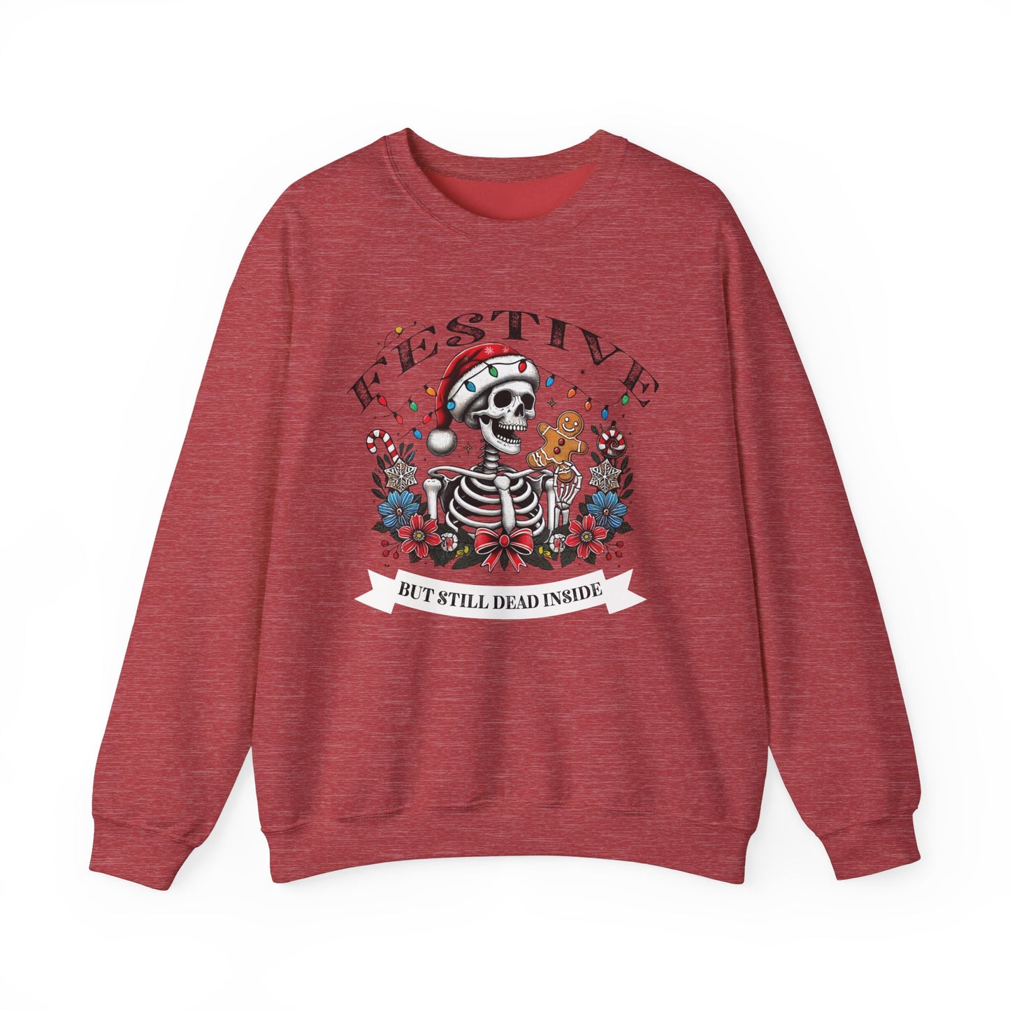 Sarcastic Holiday Skeleton Sweatshirt