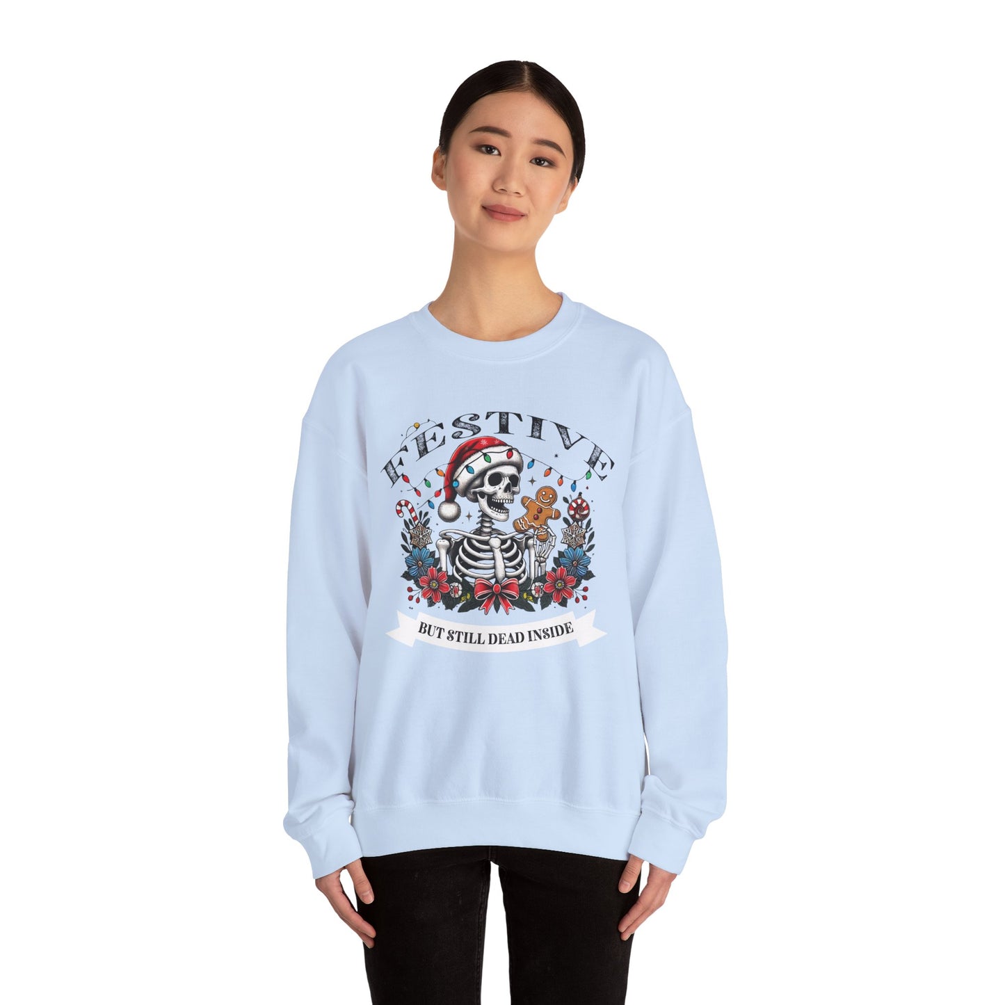 Sarcastic Holiday Skeleton Sweatshirt