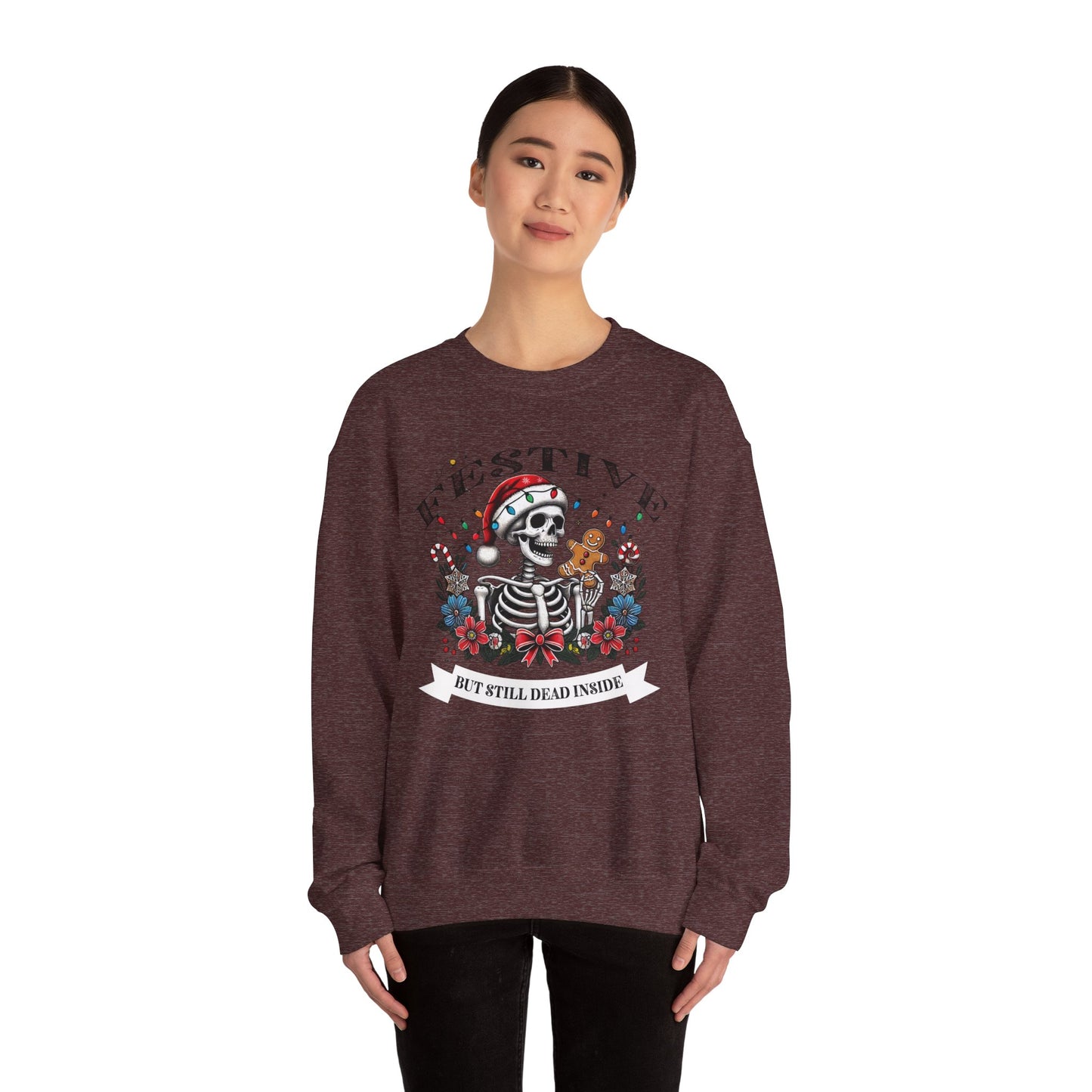 Sarcastic Holiday Skeleton Sweatshirt