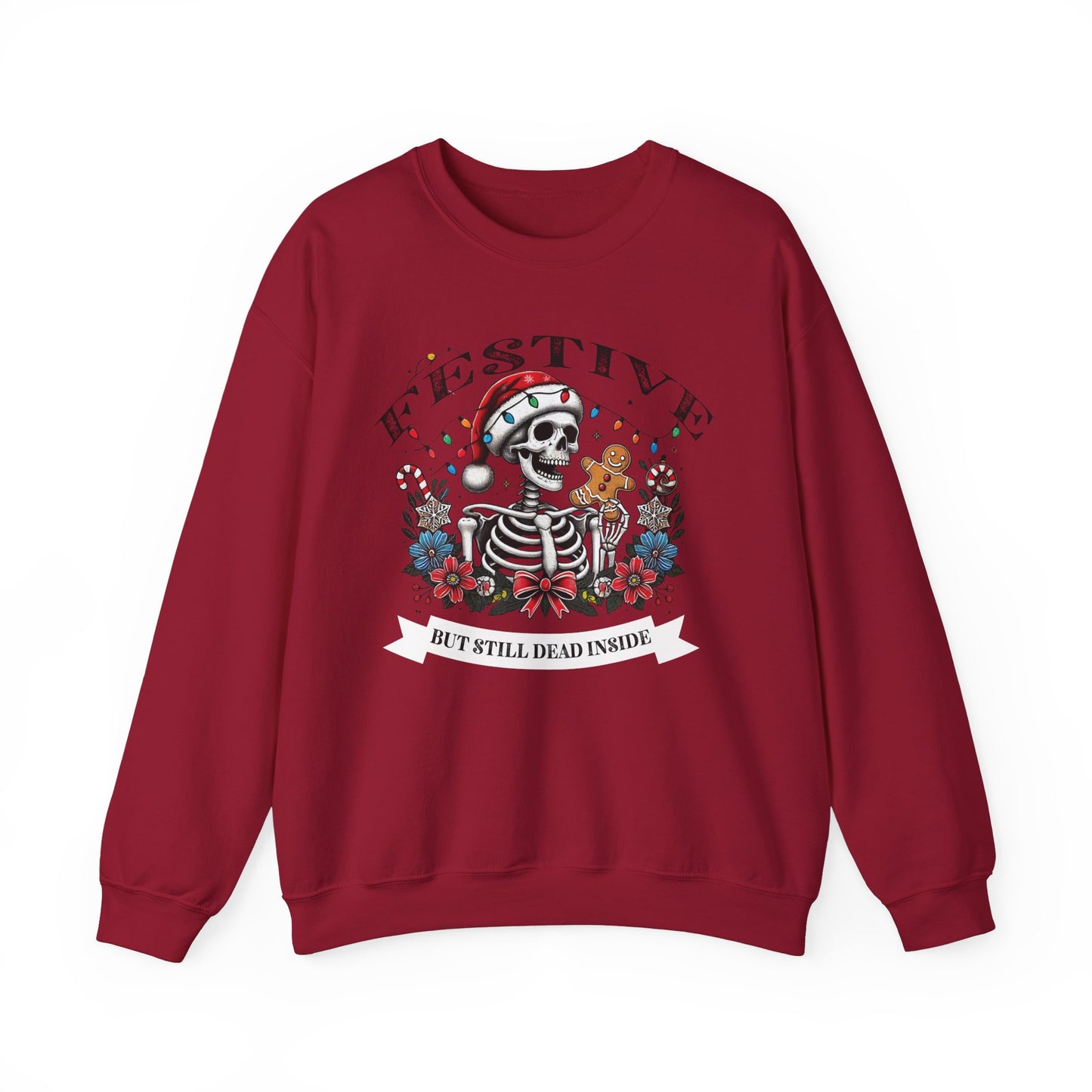 Sarcastic Holiday Skeleton Sweatshirt