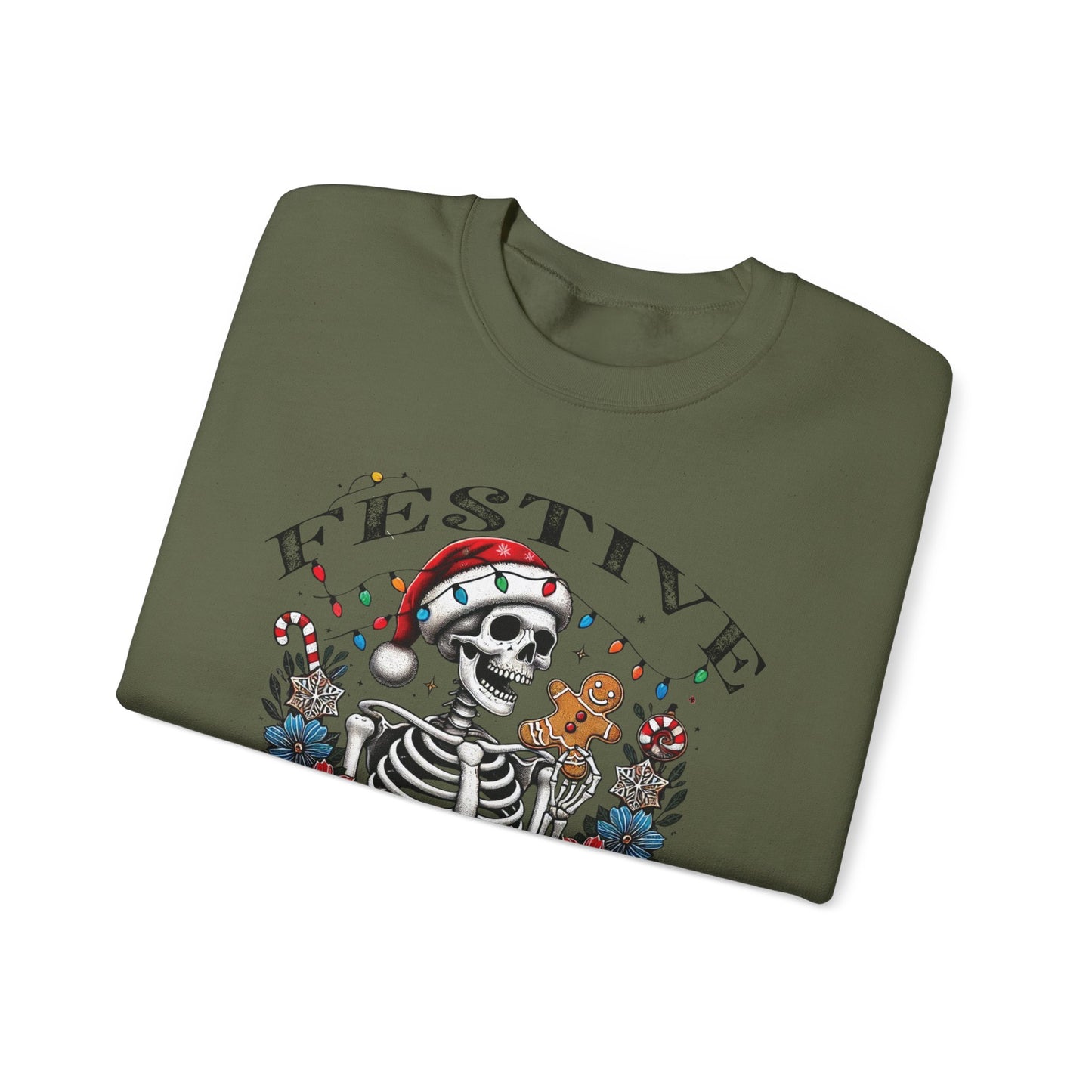Sarcastic Holiday Skeleton Sweatshirt