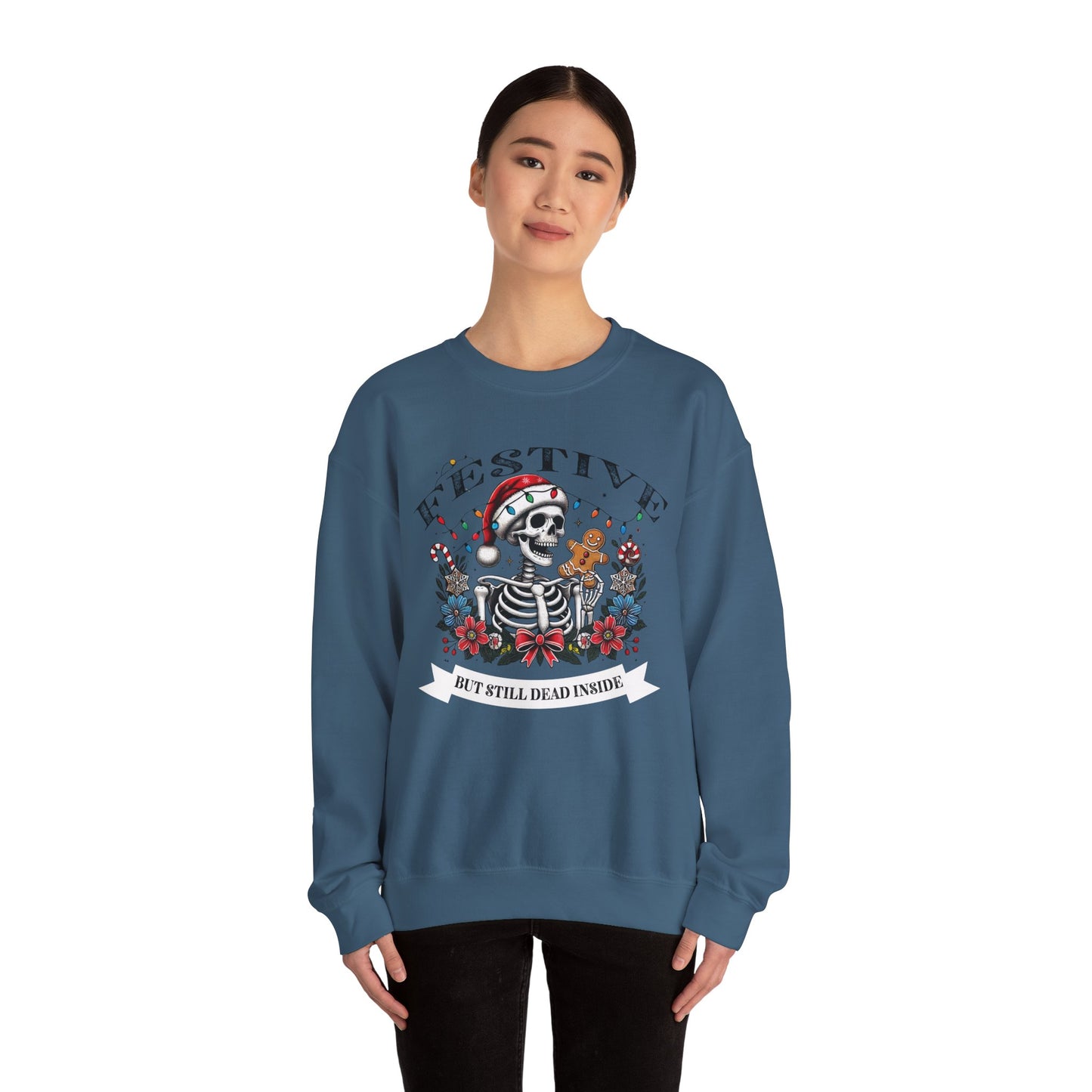 Sarcastic Holiday Skeleton Sweatshirt