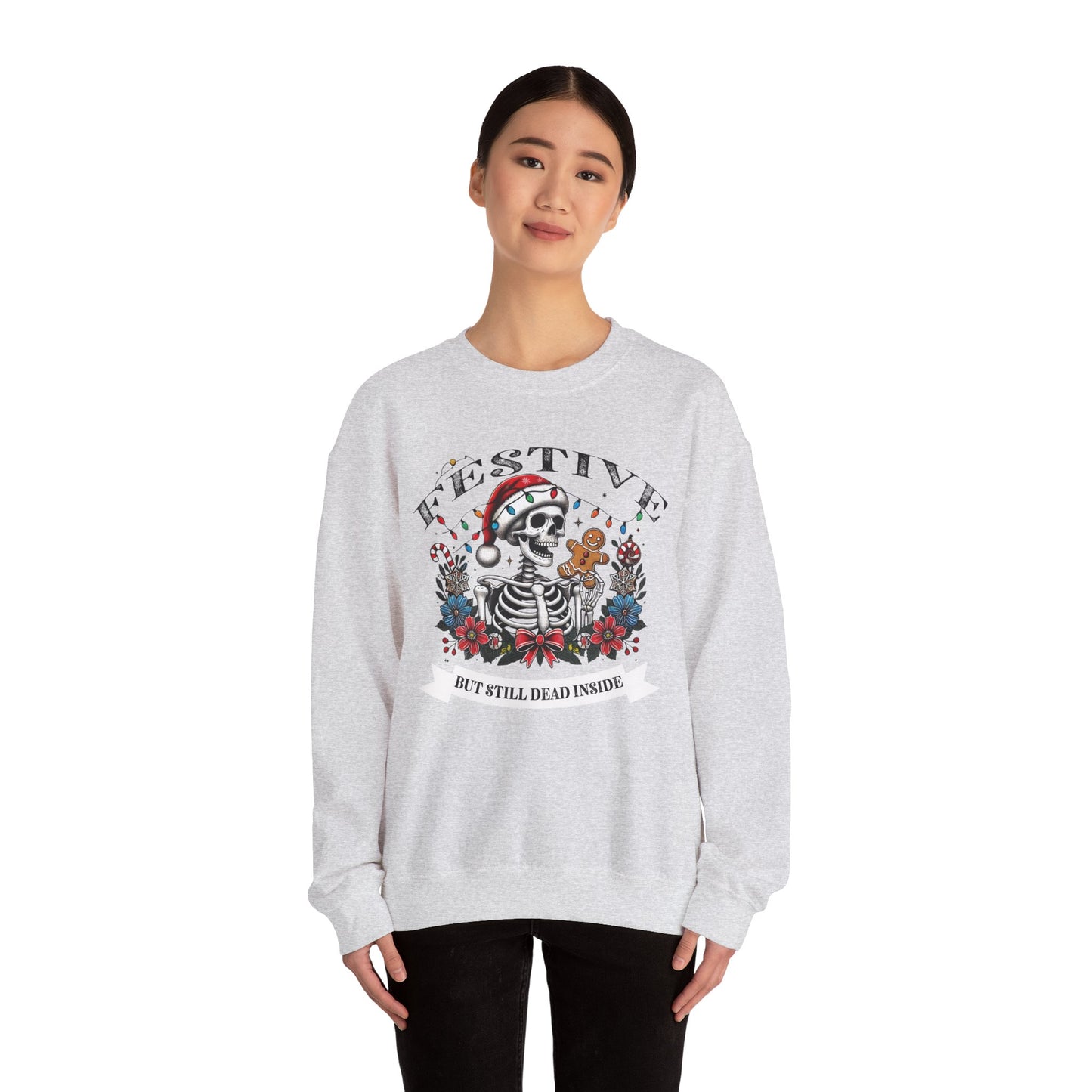 Sarcastic Holiday Skeleton Sweatshirt