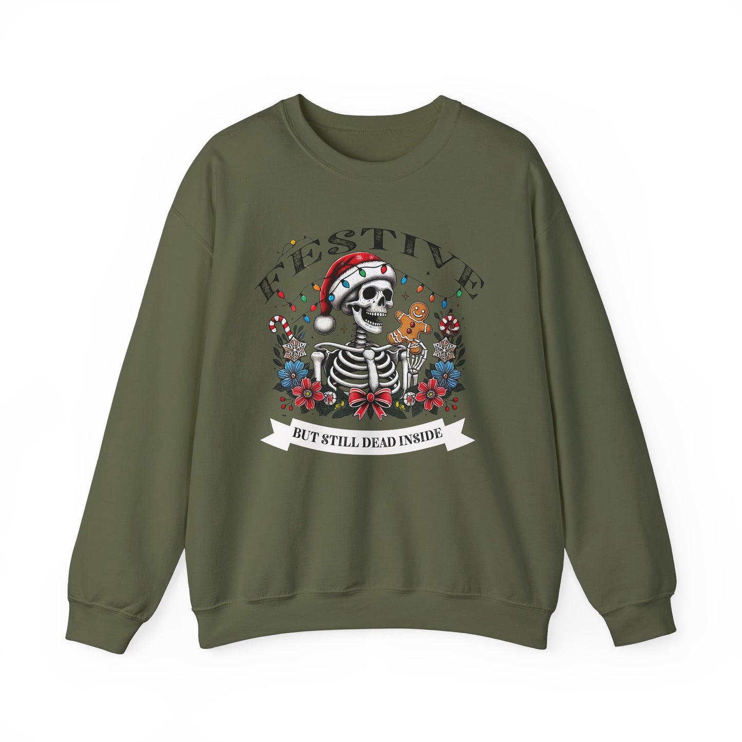 Sarcastic Holiday Skeleton Sweatshirt