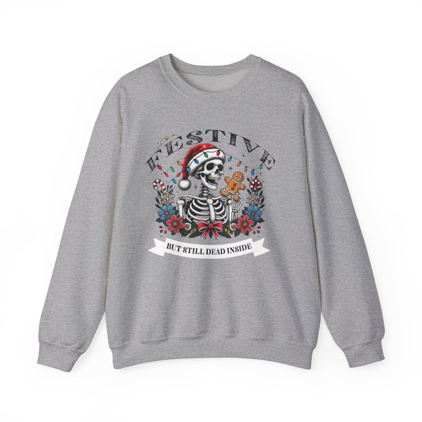 Sarcastic Holiday Skeleton Sweatshirt