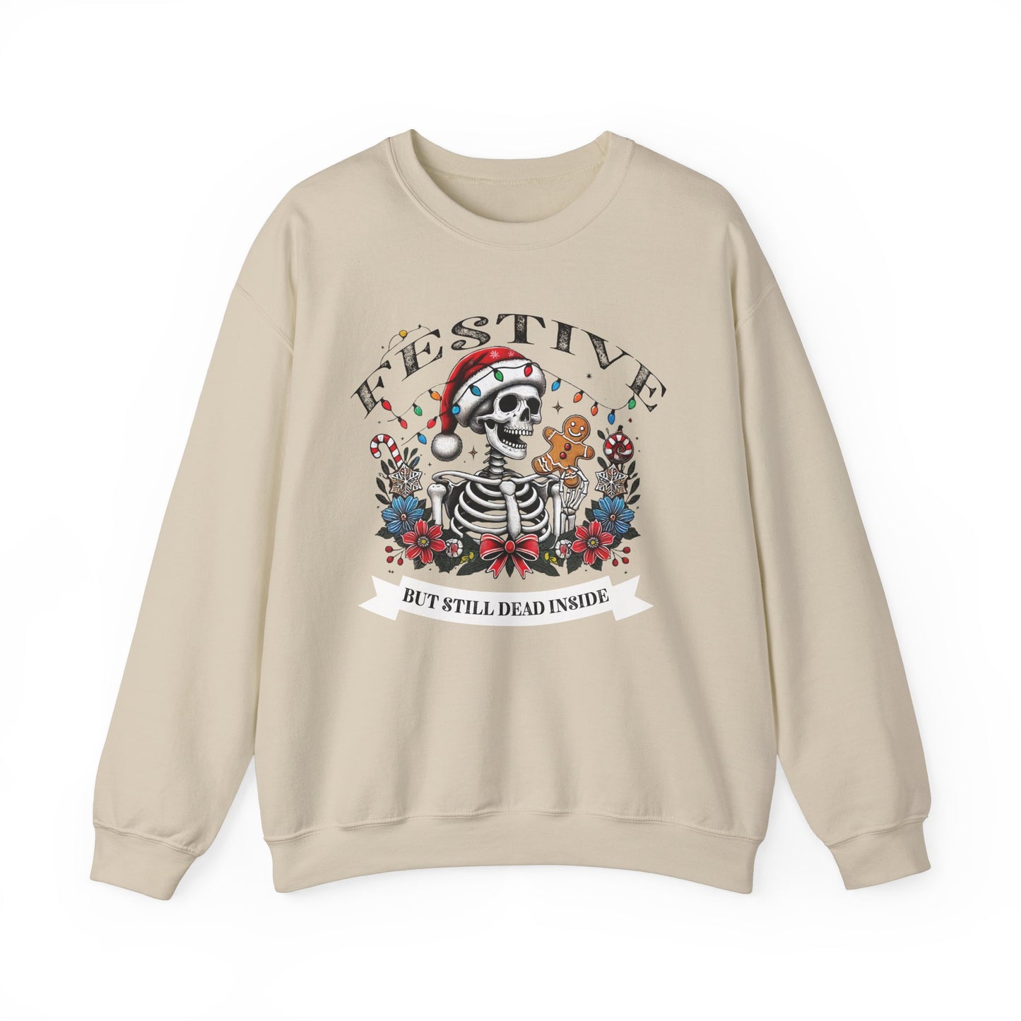 Sarcastic Holiday Skeleton Sweatshirt