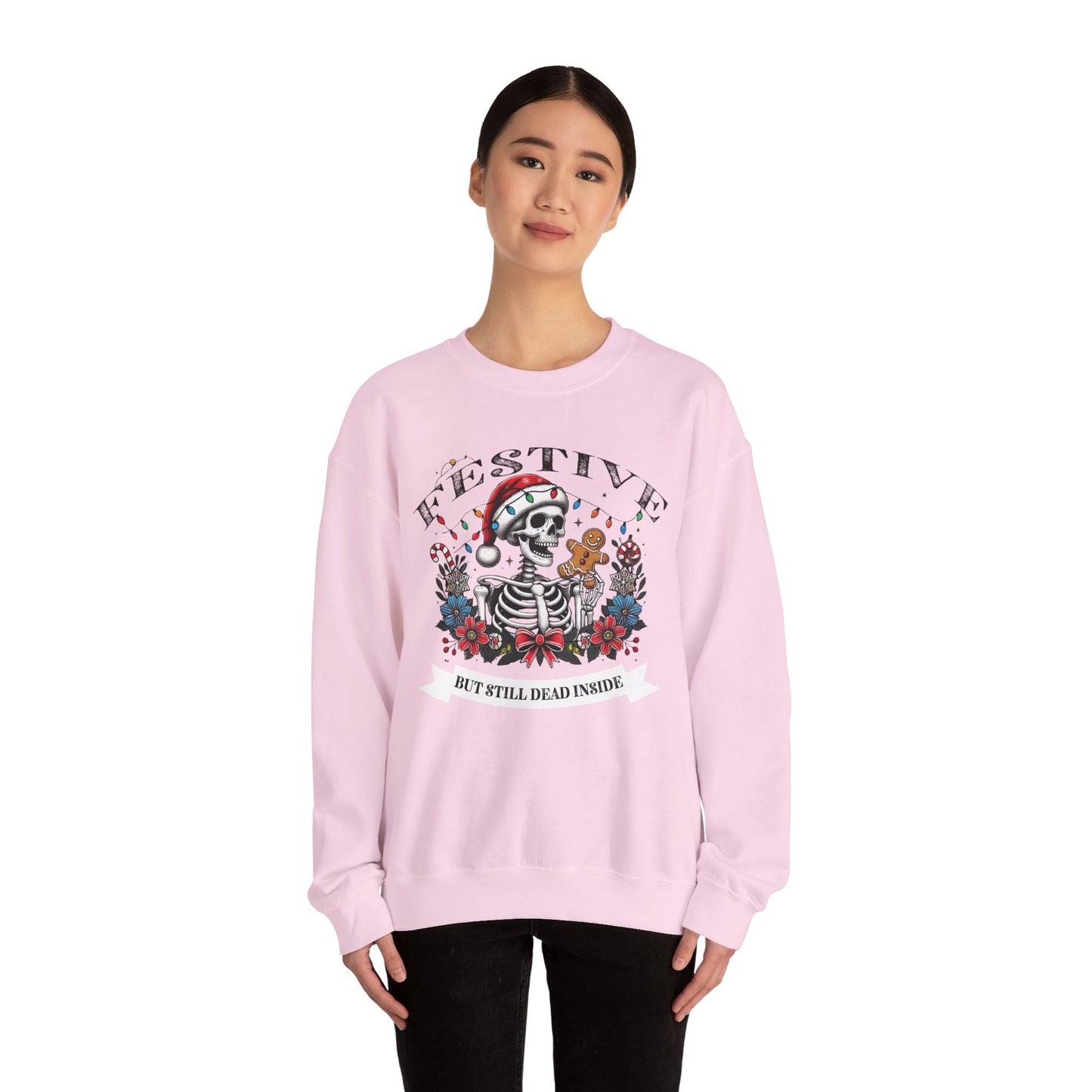 Sarcastic Holiday Skeleton Sweatshirt