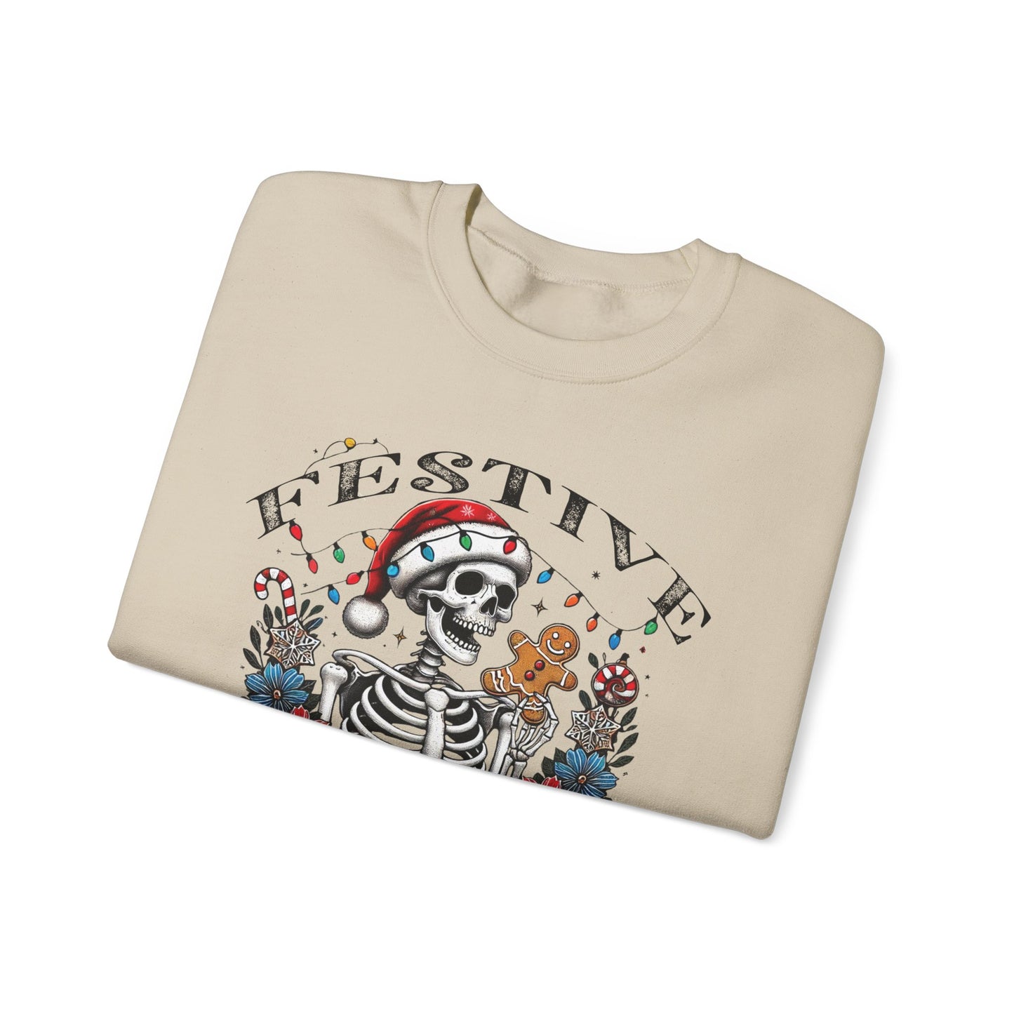 Sarcastic Holiday Skeleton Sweatshirt