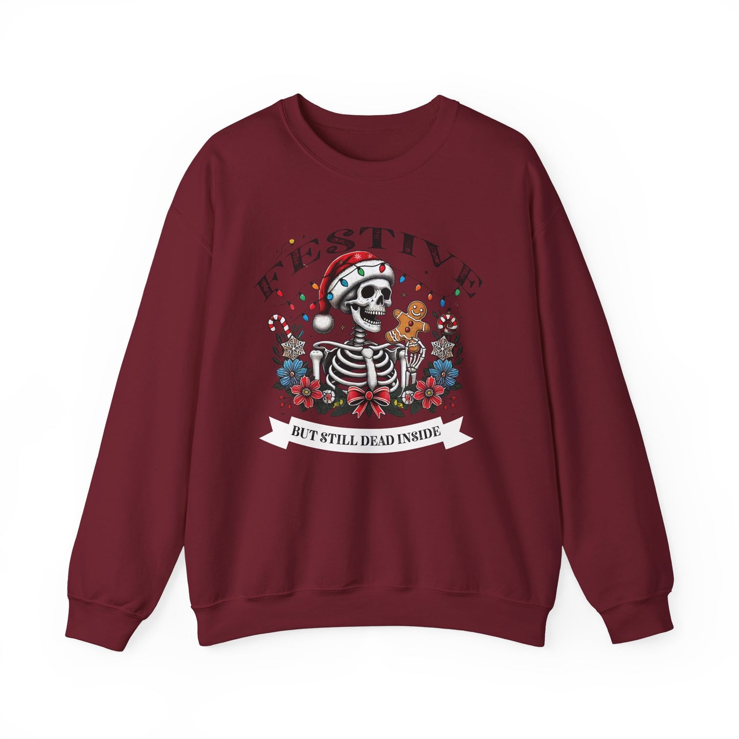 Sarcastic Holiday Skeleton Sweatshirt