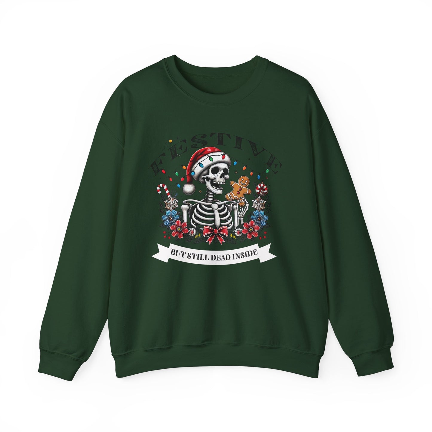 Sarcastic Holiday Skeleton Sweatshirt