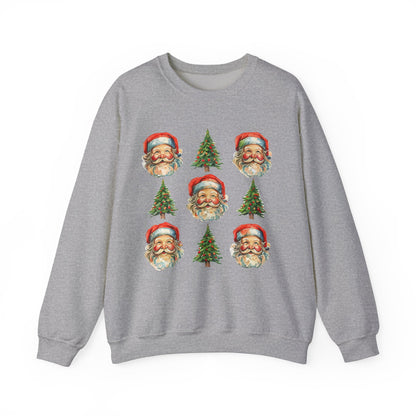 Vintage Santa Crewneck Sweatshirt - Festive Christmas Pullover for Holiday Cheer