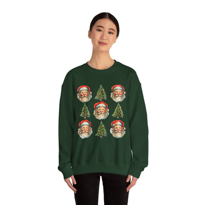 Vintage Santa Crewneck Sweatshirt - Festive Christmas Pullover for Holiday Cheer