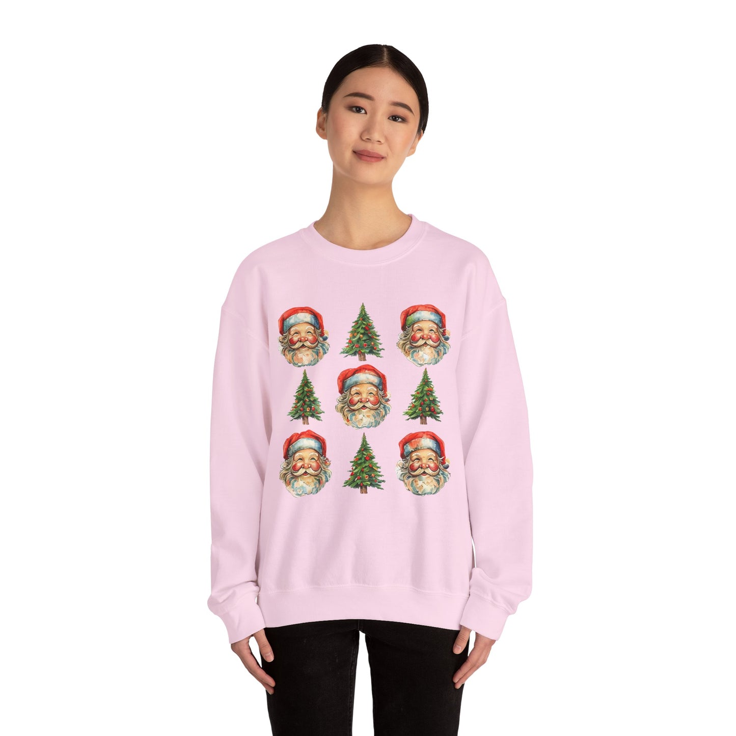 Vintage Santa Crewneck Sweatshirt - Festive Christmas Pullover for Holiday Cheer