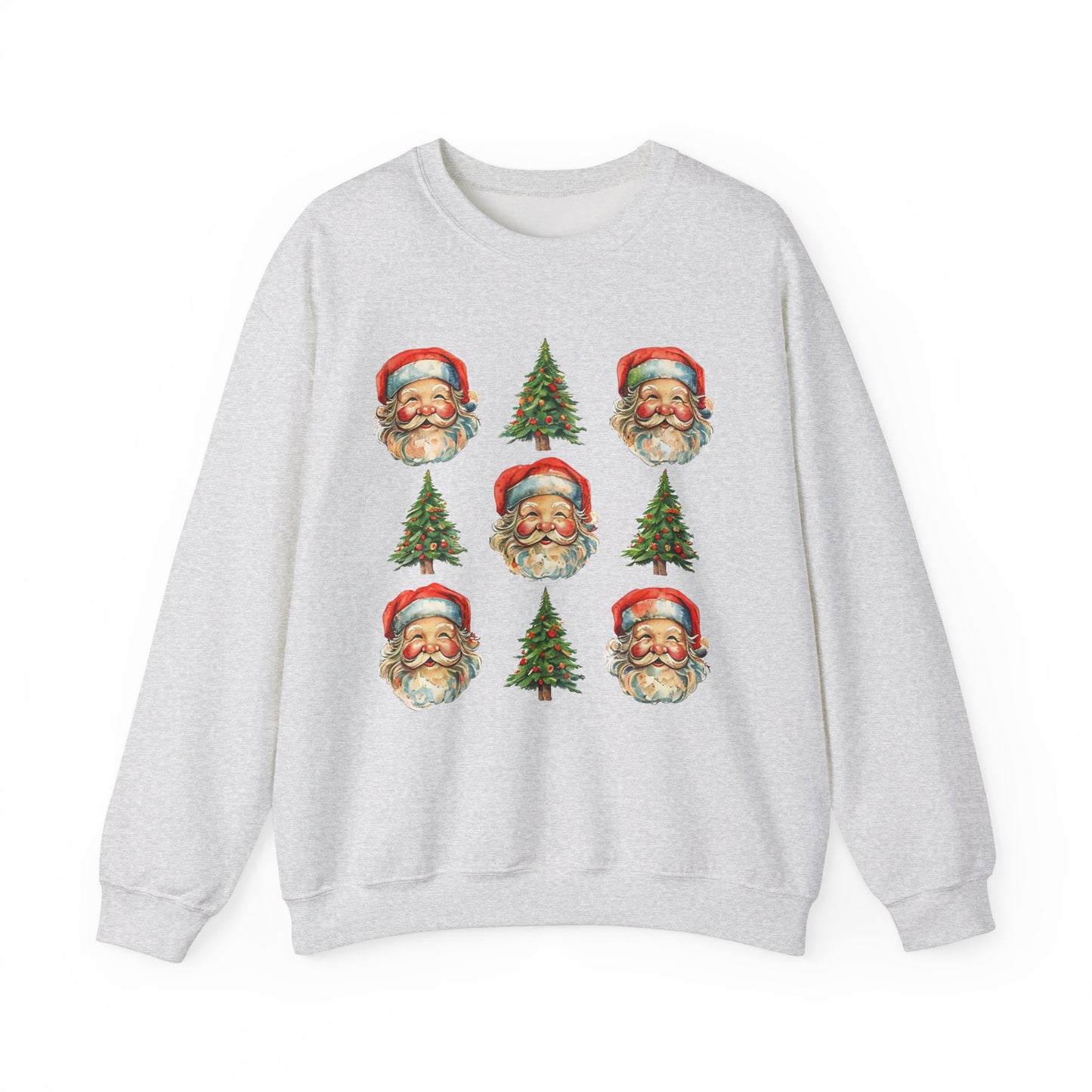 Vintage Santa Crewneck Sweatshirt - Festive Christmas Pullover for Holiday Cheer