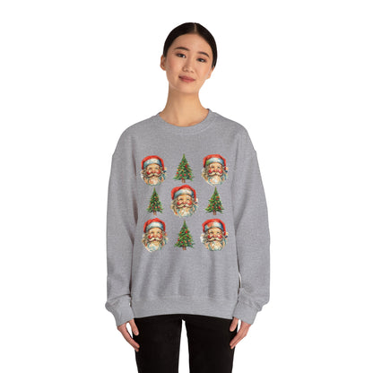 Vintage Santa Crewneck Sweatshirt - Festive Christmas Pullover for Holiday Cheer