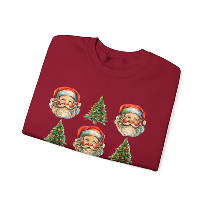 Vintage Santa Crewneck Sweatshirt - Festive Christmas Pullover for Holiday Cheer