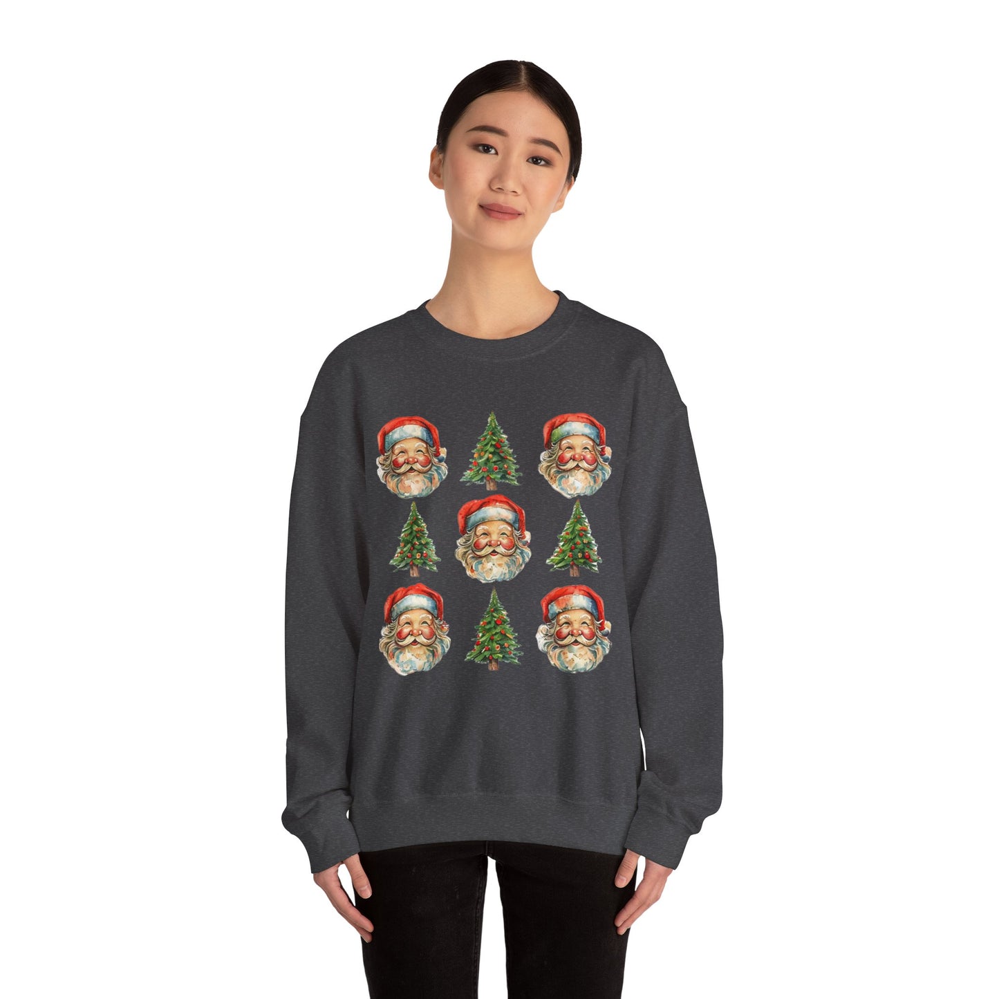 Vintage Santa Crewneck Sweatshirt - Festive Christmas Pullover for Holiday Cheer