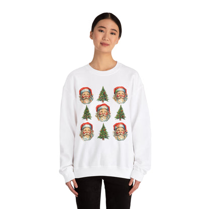 Vintage Santa Crewneck Sweatshirt - Festive Christmas Pullover for Holiday Cheer