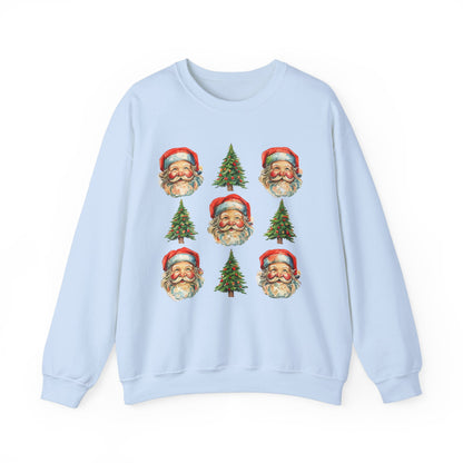 Vintage Santa Crewneck Sweatshirt - Festive Christmas Pullover for Holiday Cheer