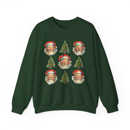 Vintage Santa Crewneck Sweatshirt - Festive Christmas Pullover for Holiday Cheer