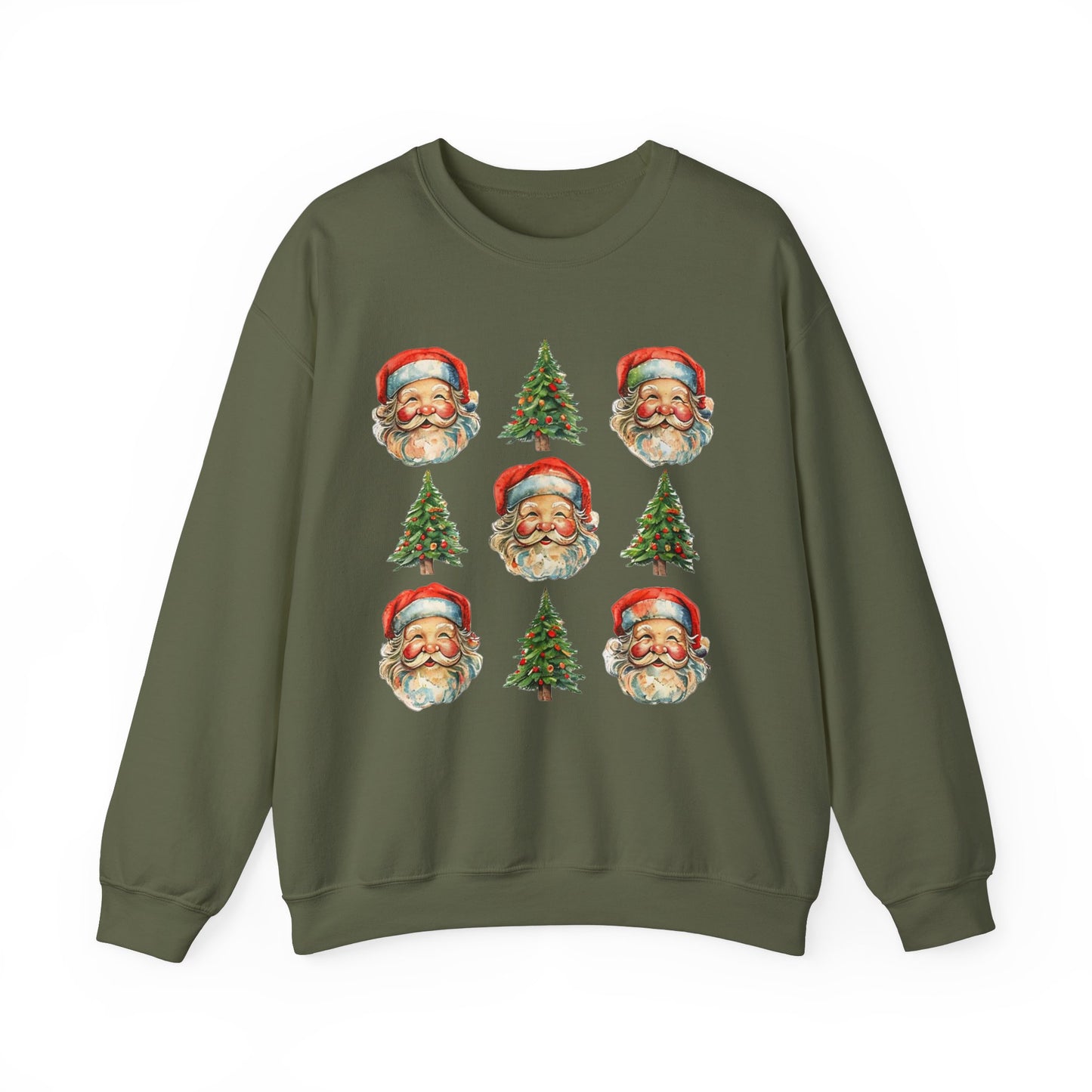 Vintage Santa Crewneck Sweatshirt - Festive Christmas Pullover for Holiday Cheer