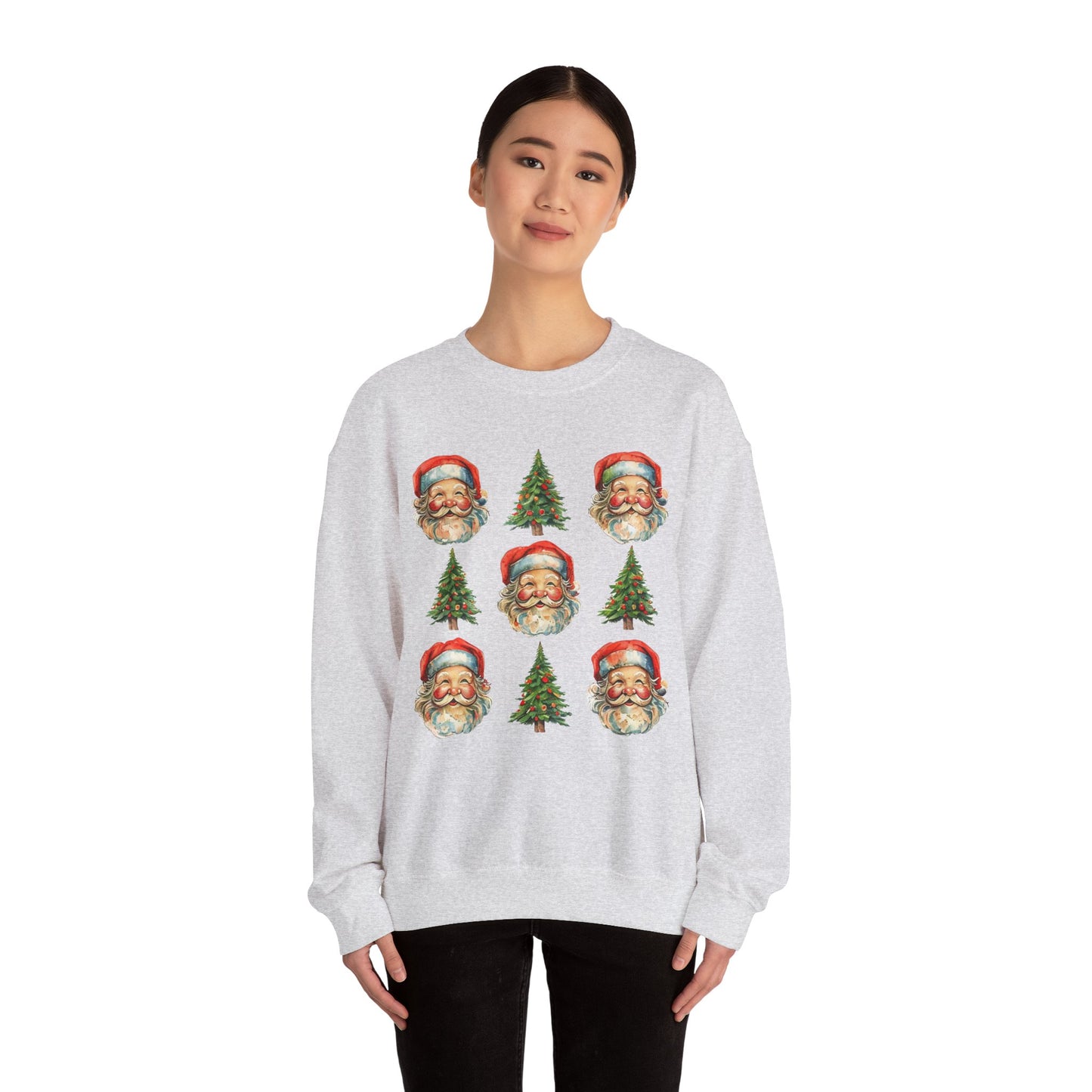 Vintage Santa Crewneck Sweatshirt - Festive Christmas Pullover for Holiday Cheer