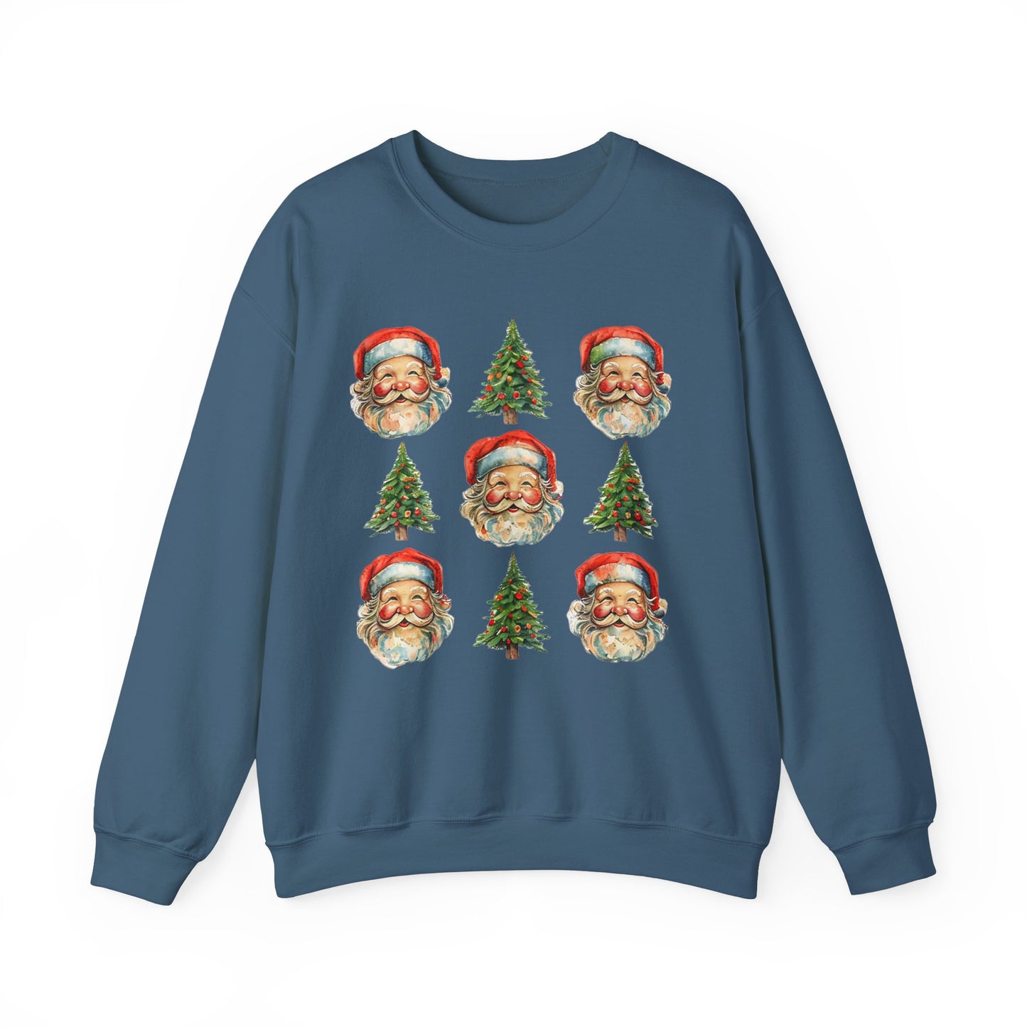 Vintage Santa Crewneck Sweatshirt - Festive Christmas Pullover for Holiday Cheer