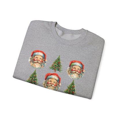 Vintage Santa Crewneck Sweatshirt - Festive Christmas Pullover for Holiday Cheer