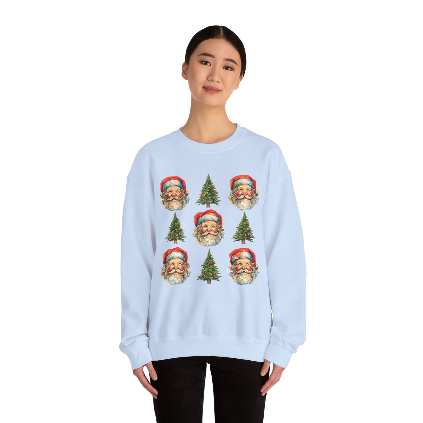 Vintage Santa Crewneck Sweatshirt - Festive Christmas Pullover for Holiday Cheer