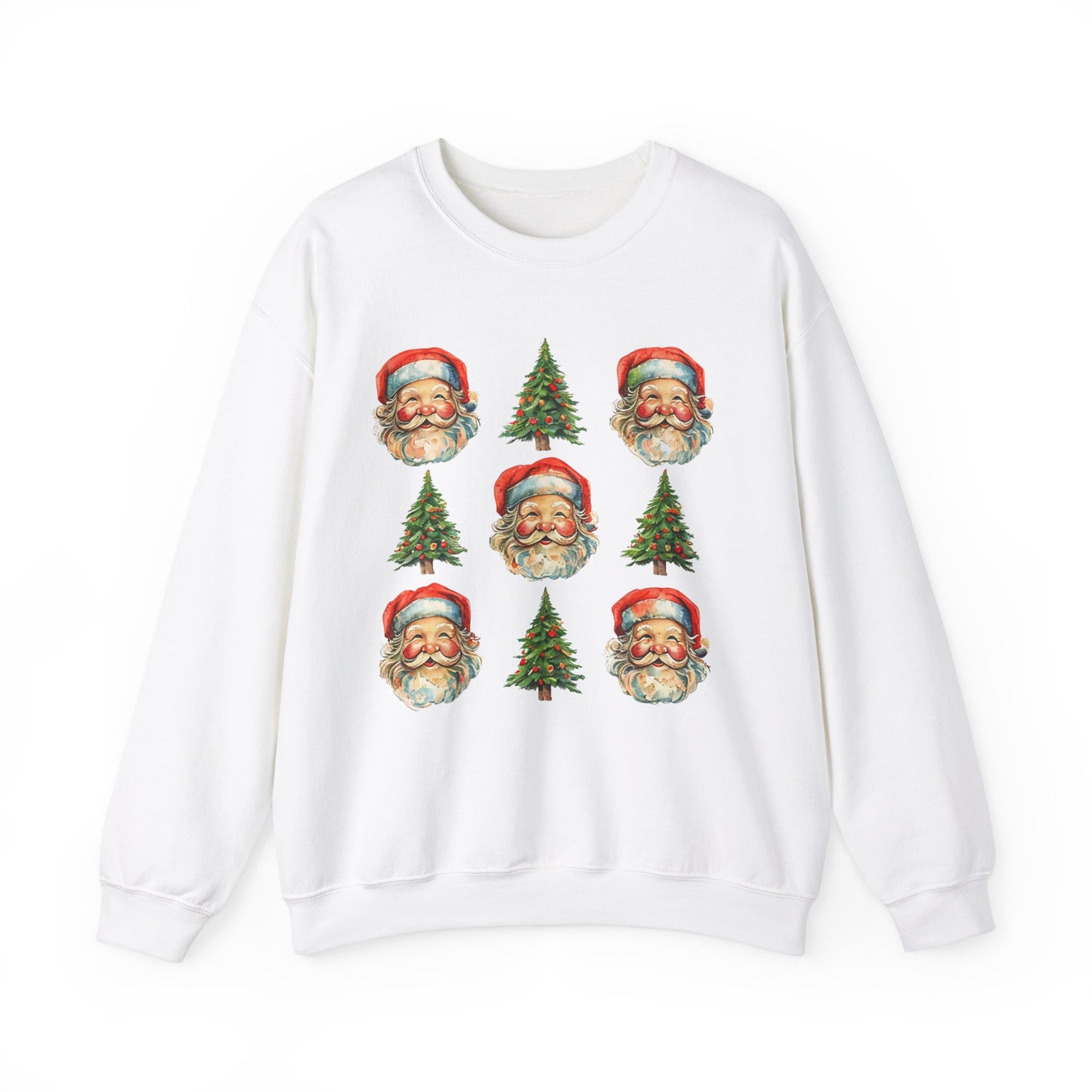 Vintage Santa Crewneck Sweatshirt - Festive Christmas Pullover for Holiday Cheer