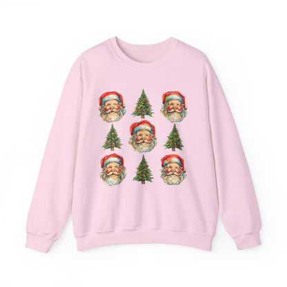 Vintage Santa Crewneck Sweatshirt - Festive Christmas Pullover for Holiday Cheer