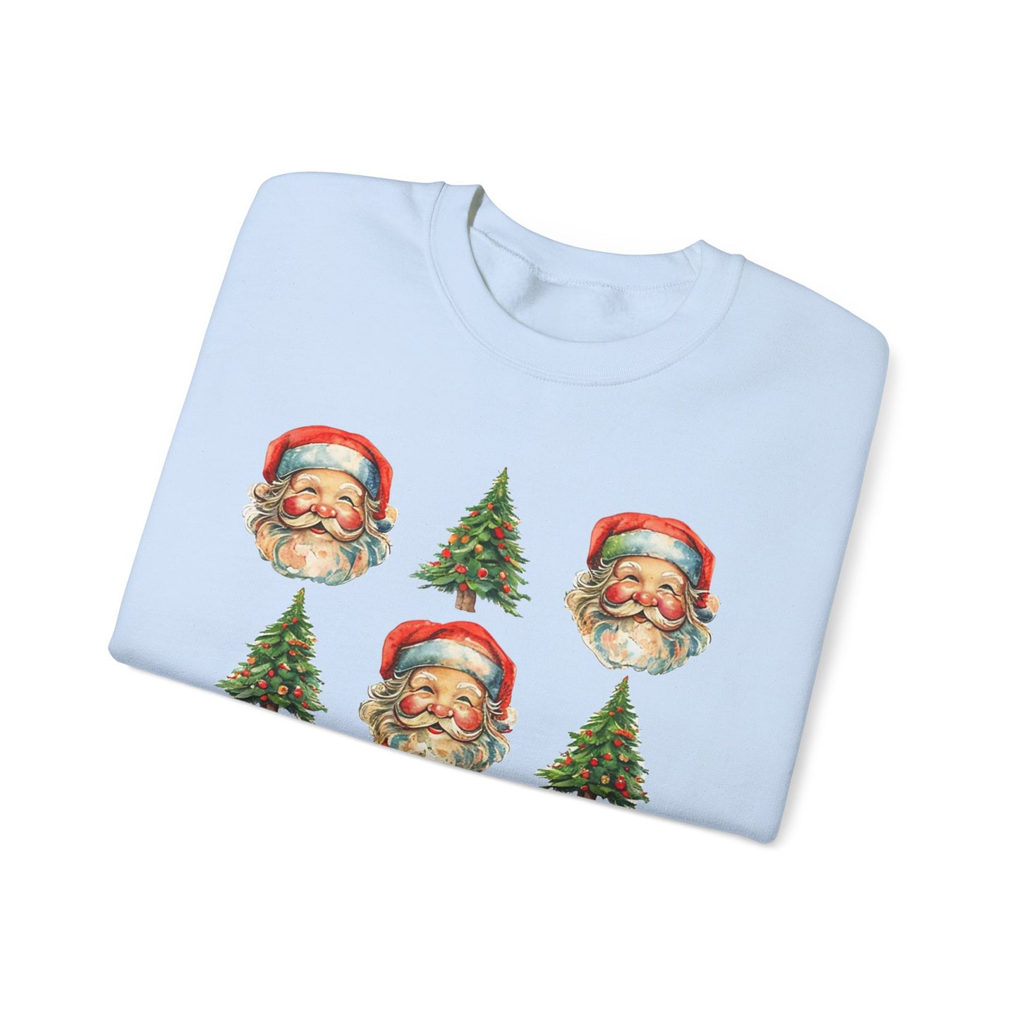 Vintage Santa Crewneck Sweatshirt - Festive Christmas Pullover for Holiday Cheer